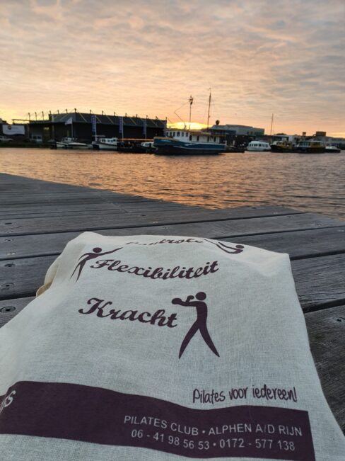 Gaaf uitzicht he, dit is de Haven aan den Rijn (vlak bij ons om de hoek)